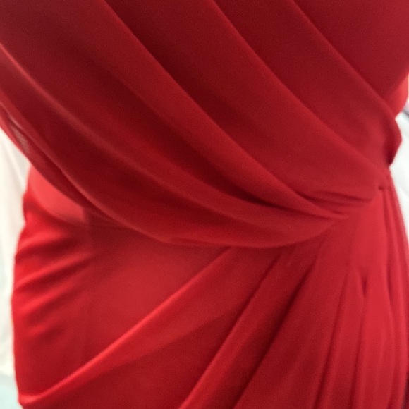 XScape Gorgeous Red Long Formal Dress Size 8 - Picture 7 of 7
